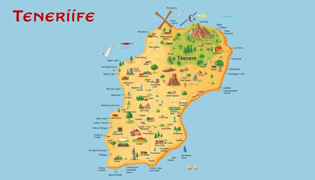 Mapa de Tenerife Mapa de Tenerife
